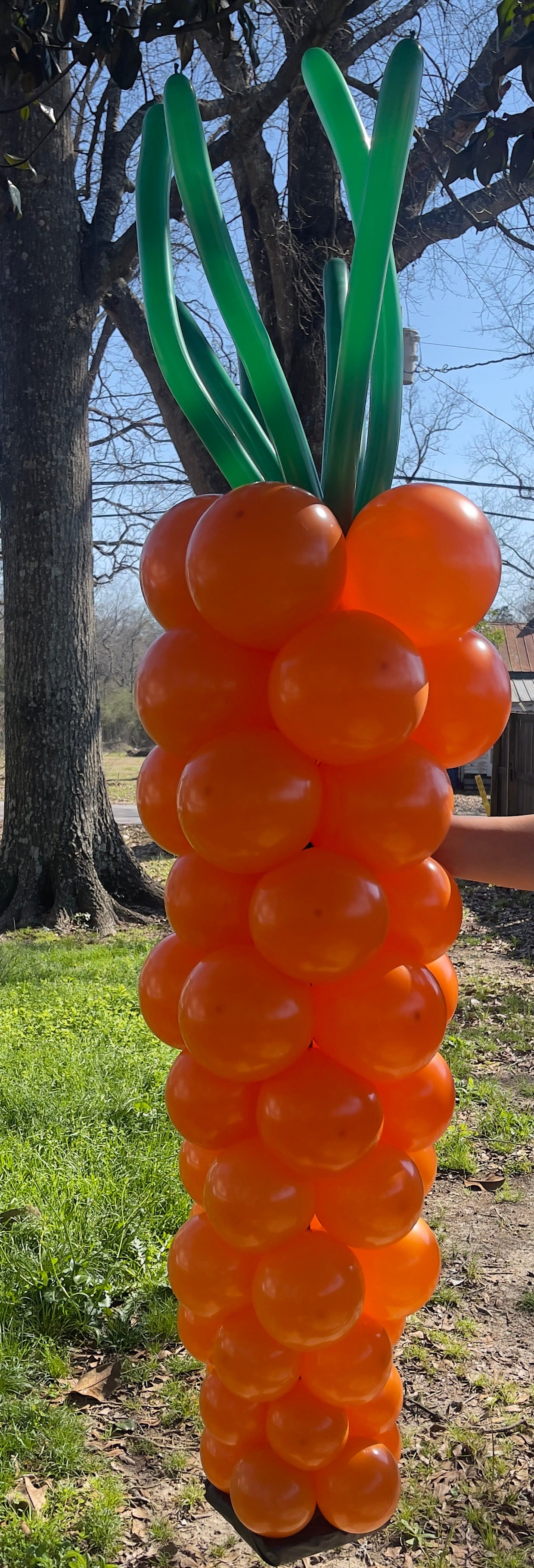 6ft Carrot Balloon Column (LOCAL PICK-UP/DELIVERY ONLY)